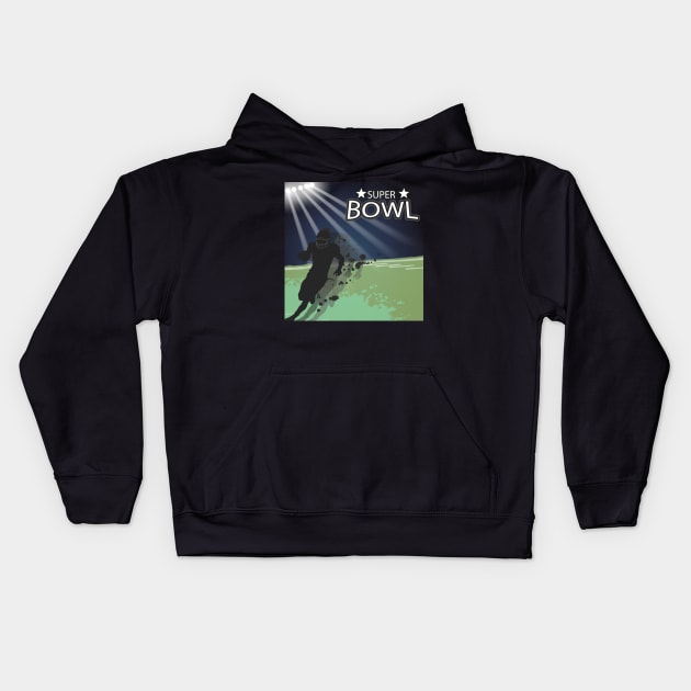 Super Bowl 2020 Kids Hoodie by Retro Vintage